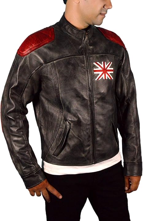 F H Men S Genuine Leather Dosh Jacket At Amazon Men S Clothing Store
