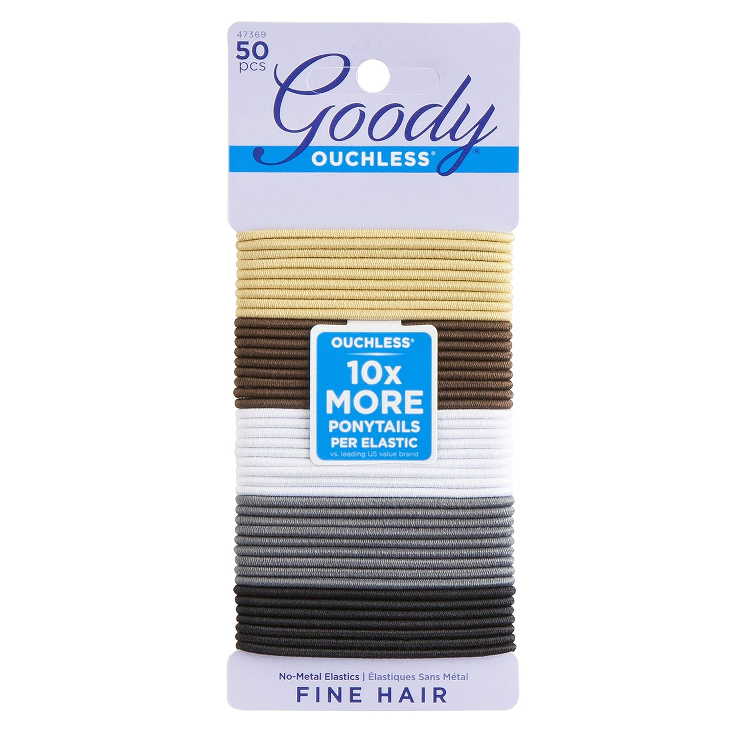 Amazon Com Goody Women S Hair Ouchless 2 Mm Elastics Neutral