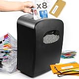 Duronic PS410 Micro Cut Paper Shredder 8 Sheets 14L Bin 530W