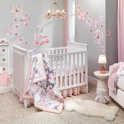 Buy Lambs Ivy Rose Gold Modern Hexagon Nursery Lamp With Shade Bulb Online In Indonesia B0854bn616