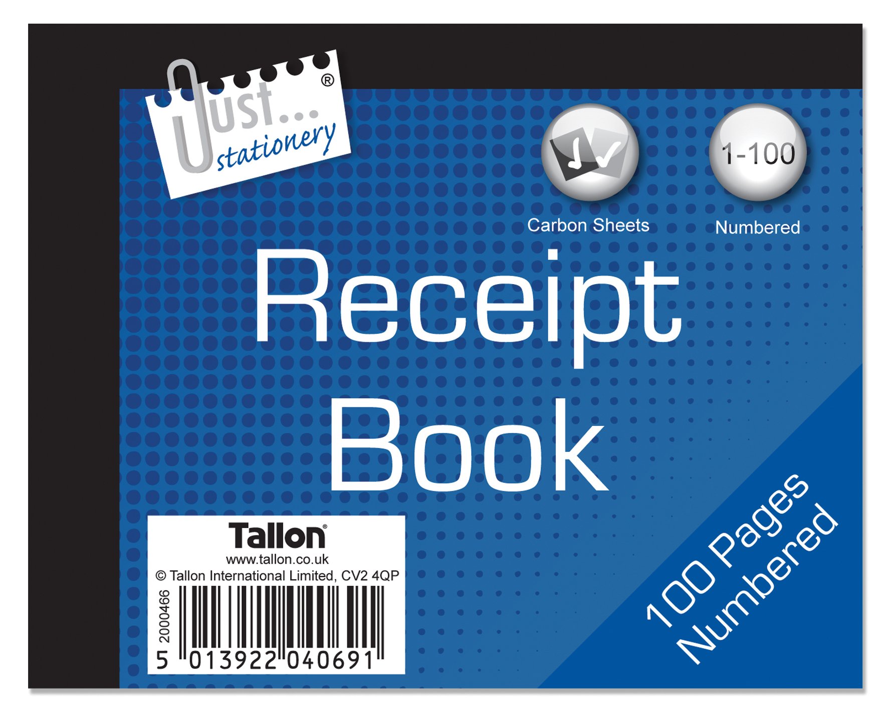 Tallon Receipt Book - Half Size P1022
