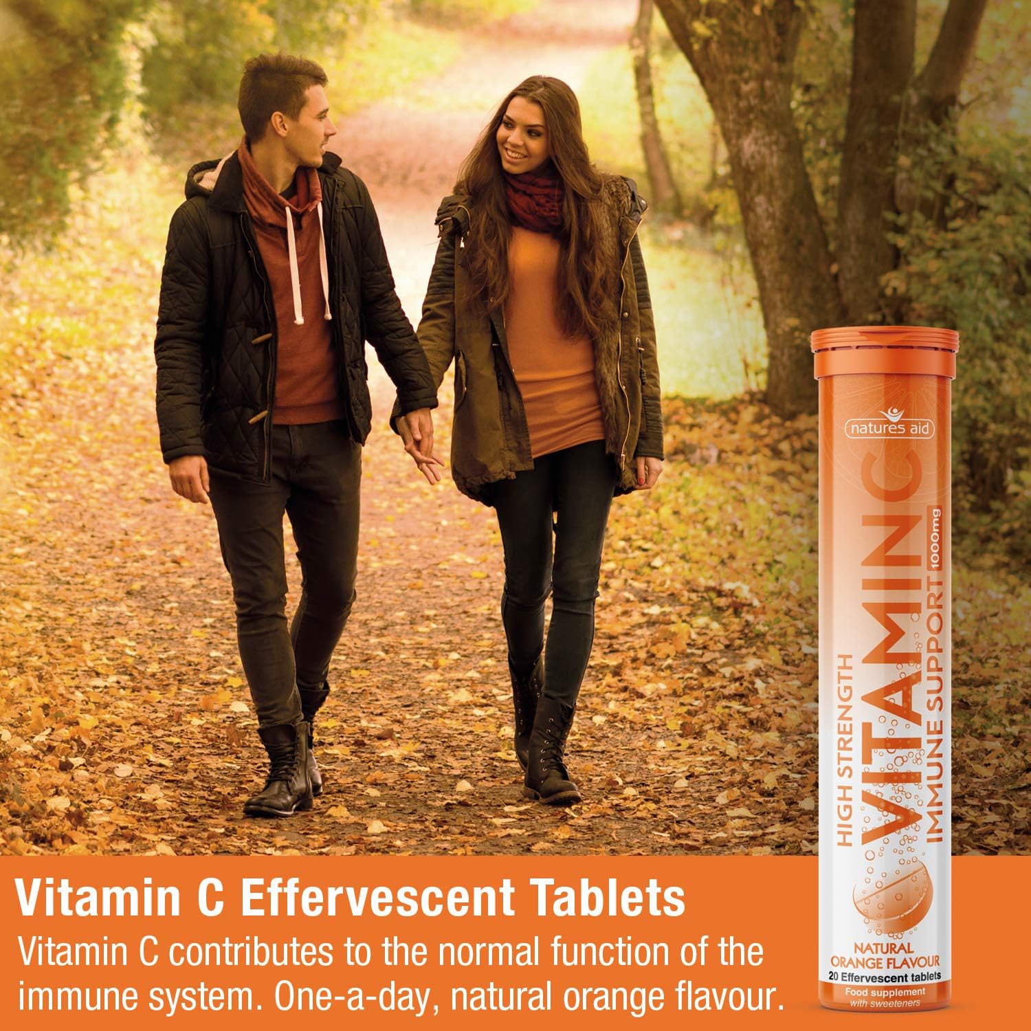 Natures Aid Vitamin C 1000mg Effervescent Tablet Amazon De Drogerie Korperpflege