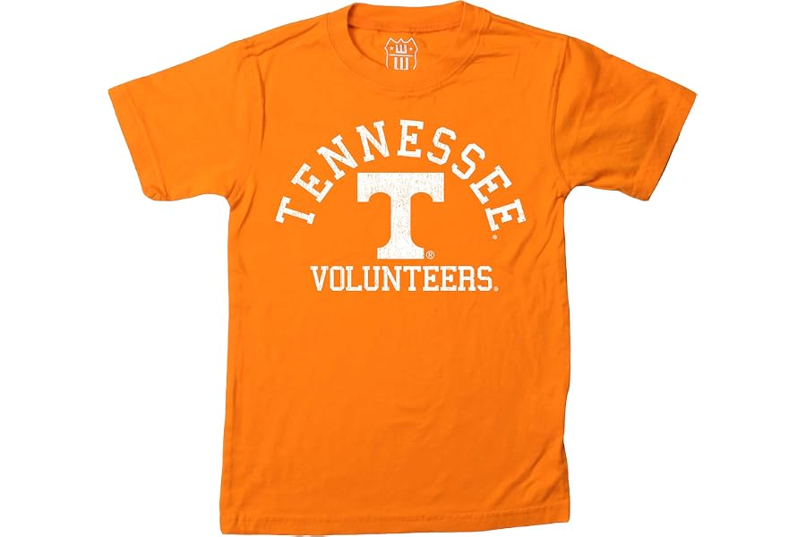 Wes and Willy NCAA Kids Short Sleeve Organic Cotton Tee Shirt