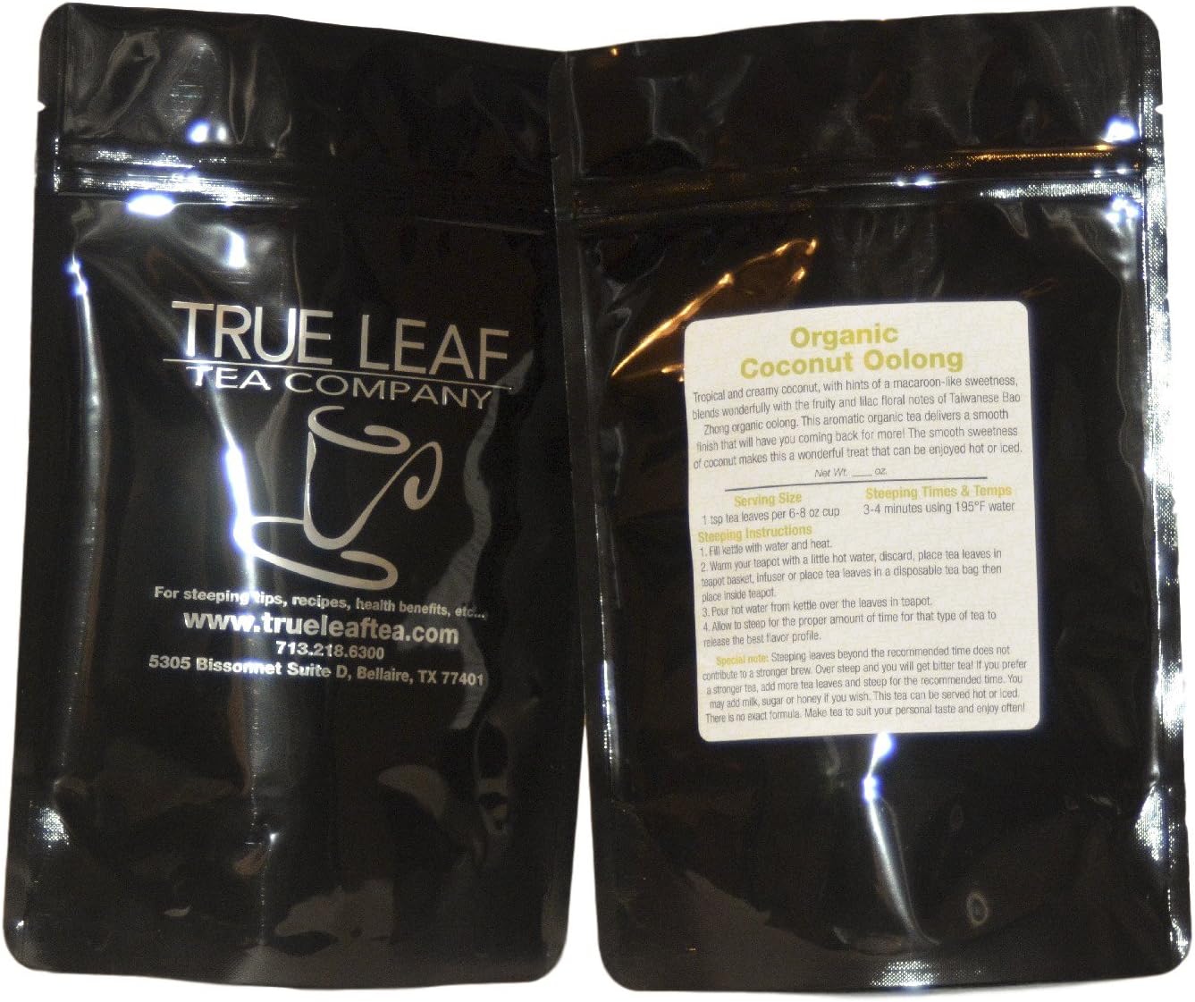 True Leaf Tea Organic Coconut Oolong Tea 2 OZ