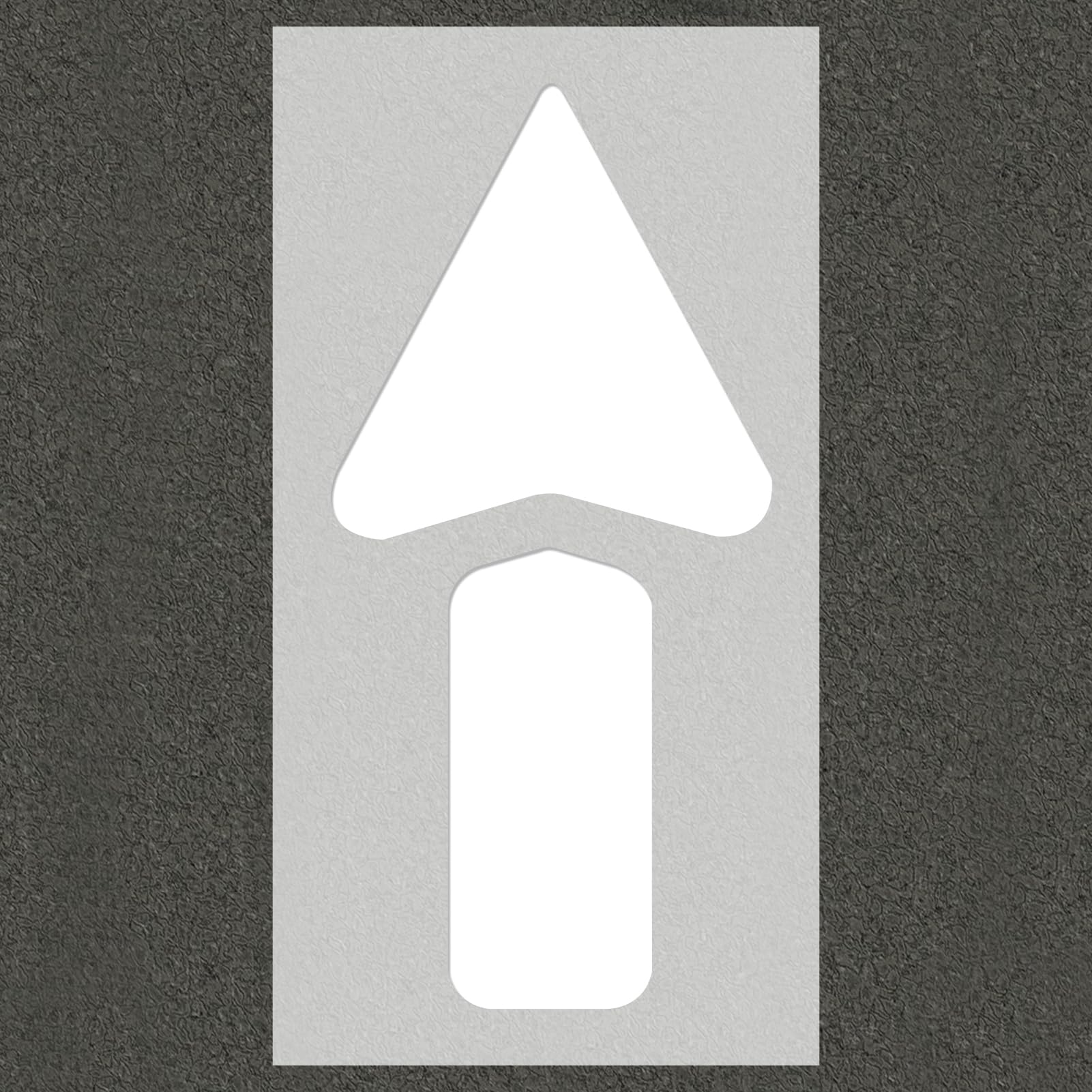 Photo 1 of Large Straight Arrow Stencil, 36" x 60" Silicone Pavement Stencils Set, Reusable Silicone Parking Lot Stencils for Pavement Marking Parking Garage Directional Lines