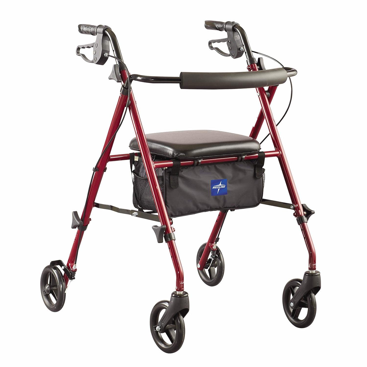 UltraLightweight Rollator Burgundy Amazon.co.uk Health & Personal Care