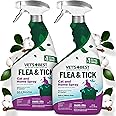 Vet's Best Flea & Tick Home Spray for Cats – Cotton Spice Scent Cat Flea & Tick Aid – Made in The USA – Flea & Tick Gentle Mist for Cats – 32oz, Pack of 2