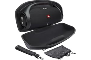 co2CREA Hard Travel case Replacement for JBL Boombox 2 Boombox 3 Waterproof Portable Bluetooth Speaker (All Black Case for Boombox 2 Speaker)