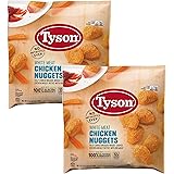 Tyson White Meat Chicken Nuggets | Frozen Fully Cooked Breaded Nuggets, All Natural, 2 Pack (10 Lbs Total) | By Gourmet Kitch