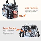 Lifewit Insulated Lunch Bag 9L Leakproof With Adjustable Strap Flower Design view 5