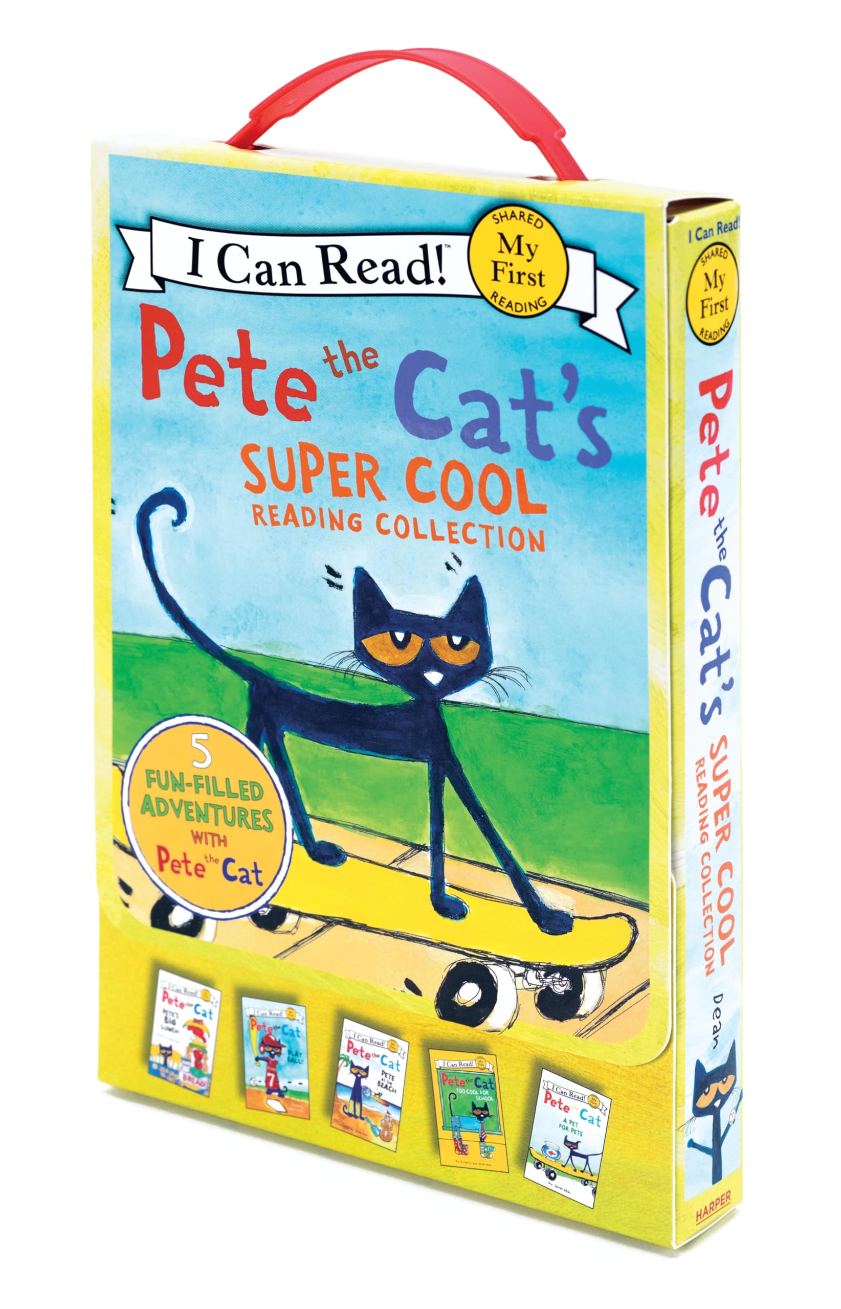 Pete the Cat's Super Cool Reading Collection: A Box of 5 I Can Read Favorites for Beginner Readers (My First I Can Read)