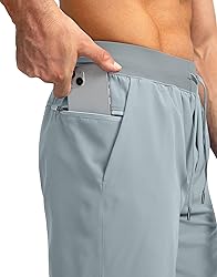 Men's Running Shorts with Zipper Pockets 7 Inch