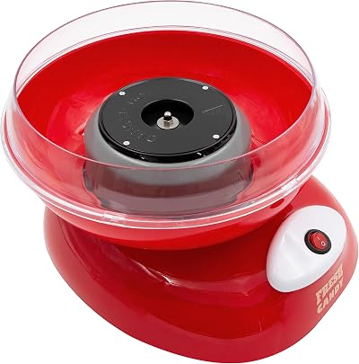 Global Gizmos Candy Floss Machine - Retro Cotton Candy Maker 500W Non-Slip Base