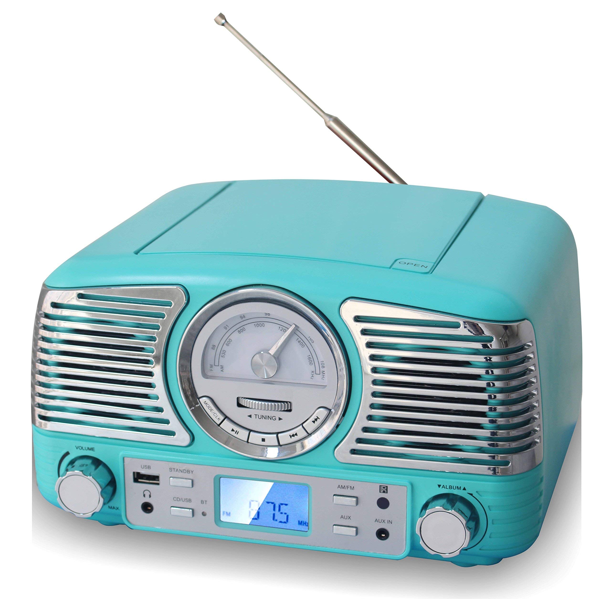 TechPlay QT62BT Turqouise , Retro design compact