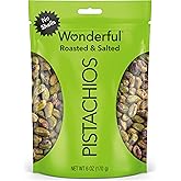 Wonderful Pistachios No Shells, Roasted &amp; Salted Nuts, 6 Ounce Resealable Bag, Protein Snacks, Gluten Free, Healthy Snacks for Adults