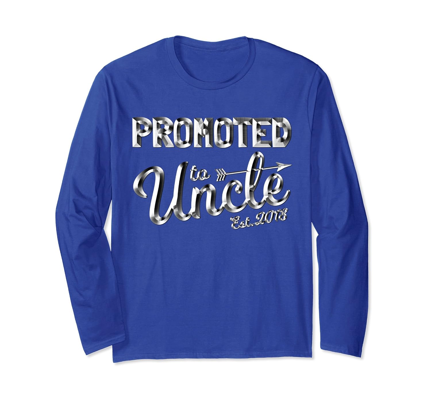 Get Promoted To Uncle Est. 2018 Long Sleeve Baby Shower Gift-anz