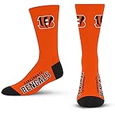 FBF - NFL Deuce Adult Team Logo Crew Dress Socks Footwear for Men & Women Game Day Apparel Size Large 10-13