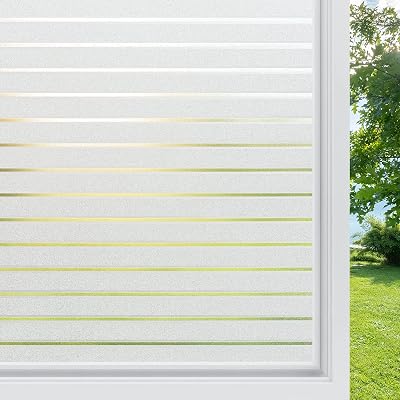 rabbitgoo Window Film Privacy 30 x 200 cm Frosted Glass Film UV Block