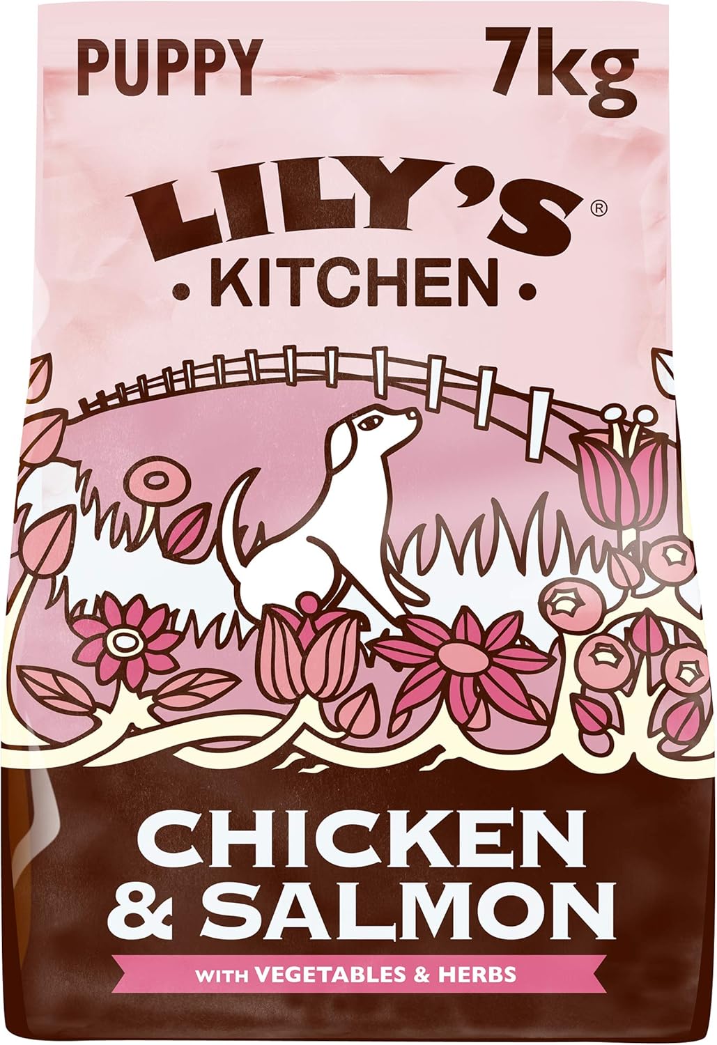 Lily’s Kitchen Puppy Recipe Chicken, Salmon and Peas Complete Dry Dog