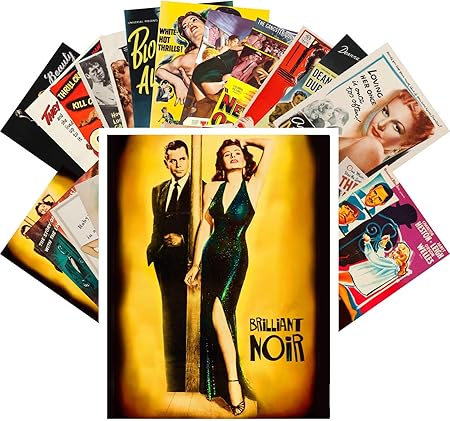 Amazon ポストカードセット 24枚 映画ノワールレディ ビンテージ ハードボイルド 映画ポスター 広告 ポストカード 絵柄付はがき 文房具 オフィス用品