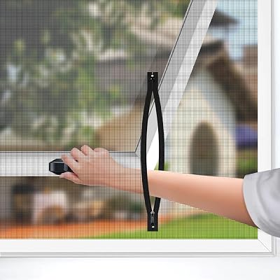 BKSAI Window Net 130x150cm Adjustable Fly Screen Bug Mesh DIY