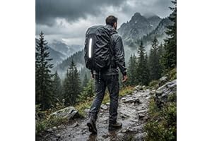 Waterproof Rain Cover for Backpack, Reflective Rucksack Rain Cover for Anti-Dust/Anti-Theft/Bicycling/Hiking/Camping/Travelli