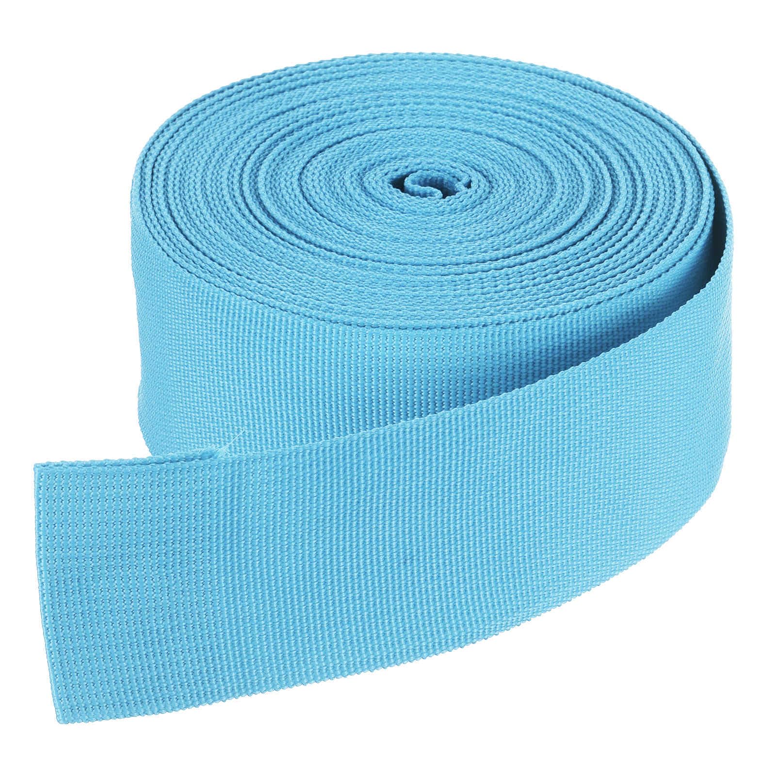 DMiotech 10 Yard x 2 Inch Width Nylon Webbing Strap Poly Flat Webbing Strapping for DIY Craft Backpack Strapping, Sewing, Outdoor Gear Repair, Blue