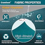 Granbest Premium Water-Repellent 4 Seater Sofa Slipcover Blackish Green view 3