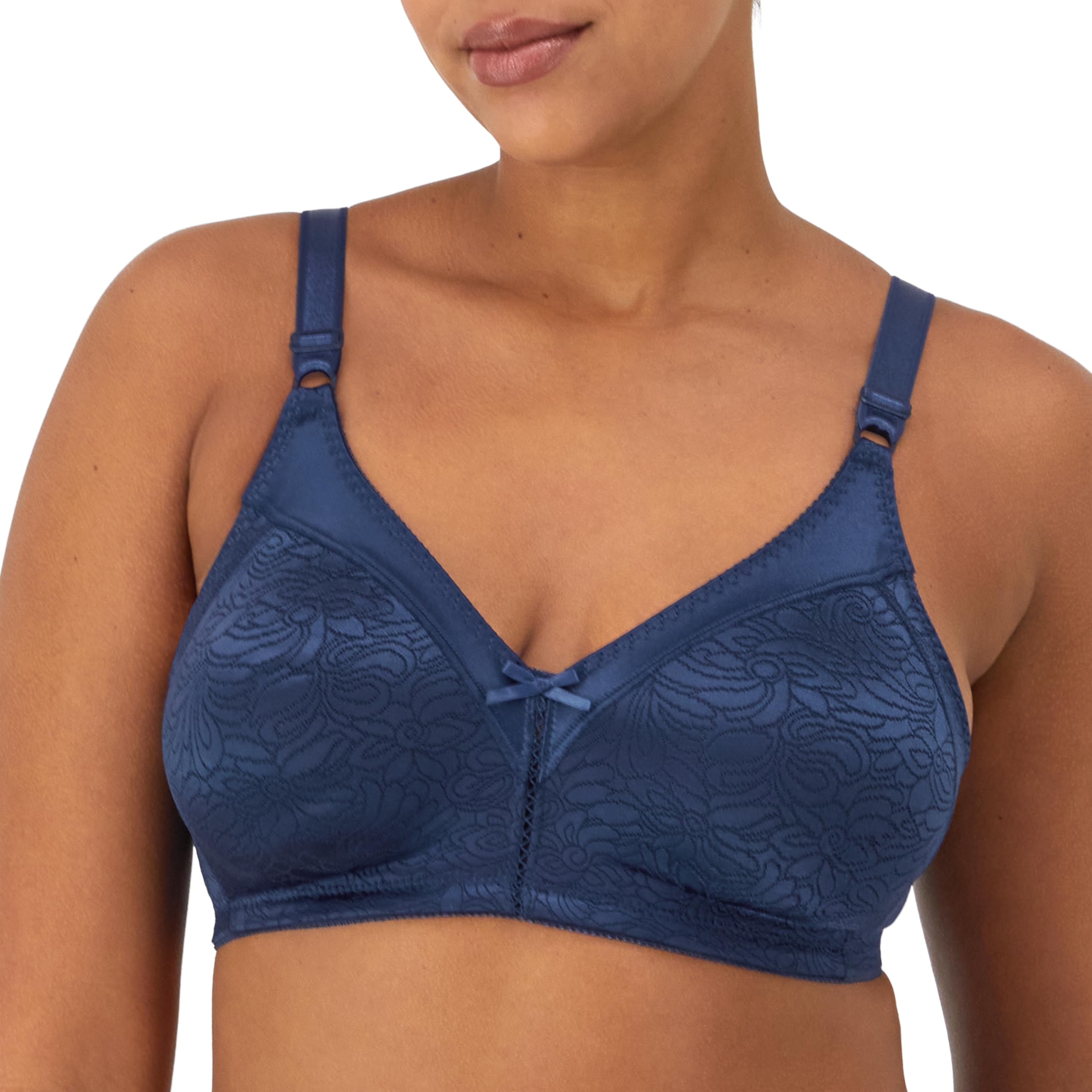 Photo 1 of Bali Women's Double Support Spa Closure Wirefree Bra DF3372, In The Navy, 38B