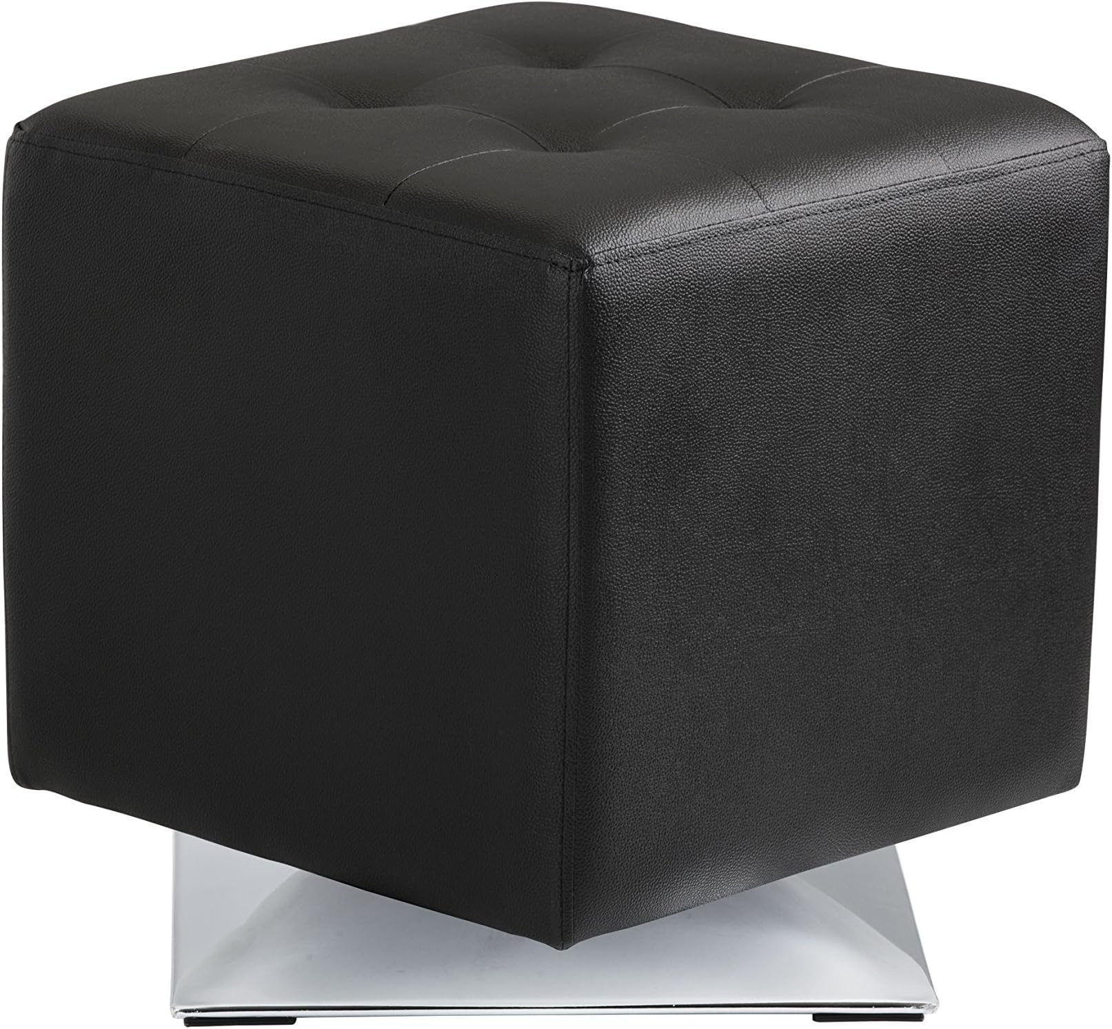 Sunpan Modern Marco Swivel Ottoman, Onyx (100891)