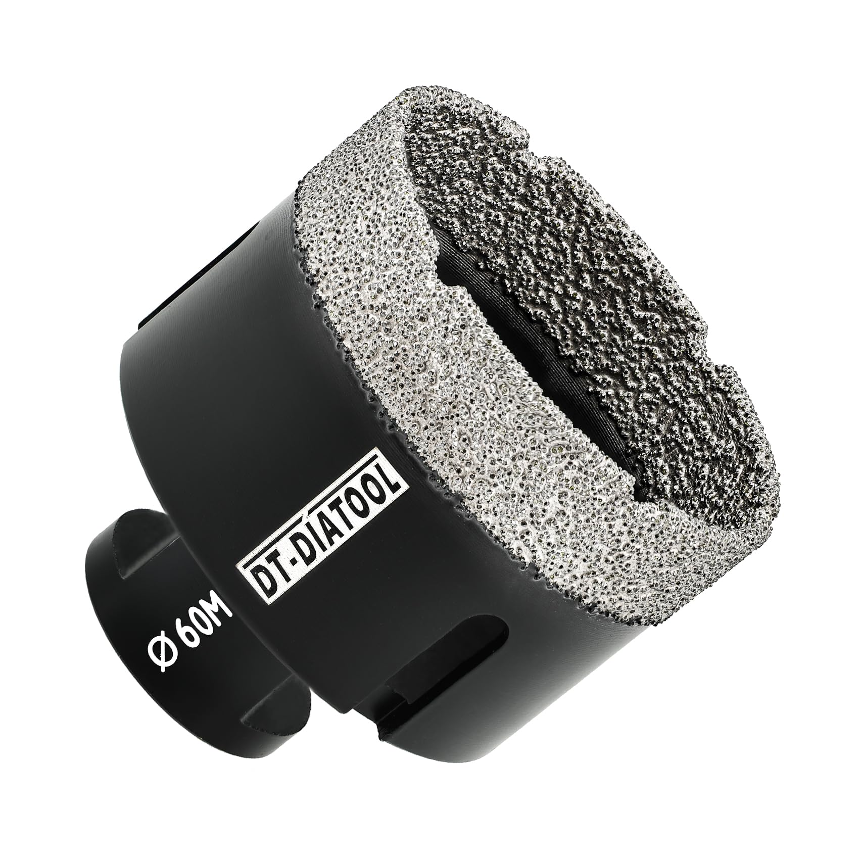 DT-DIATOOL Diamond Drill Bit 60mm Hole Saw for Dry Drilling Tile Porcelain Marble Ceramic Granite
