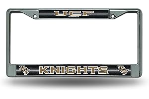Rico Industries NCAA 12" x 6" Silver Bling Chrome Car/Truck/SUV Auto Accessory