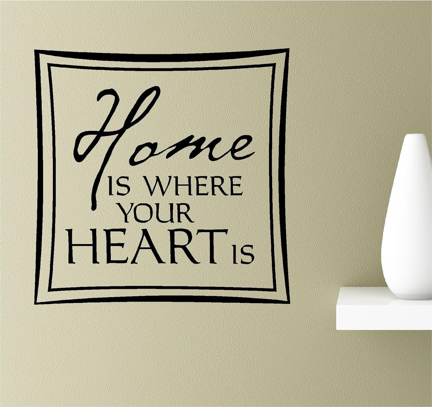 Amazon Com Home Is Where Your Heart Is Vinyl Wall Art Inspirational Quotes Decal Sticker Home Kitchen Amazon Com Home Is Where Your Heart Is Vinyl Wall Art Inspirational Quotes Decal Sticker Home Kitchen