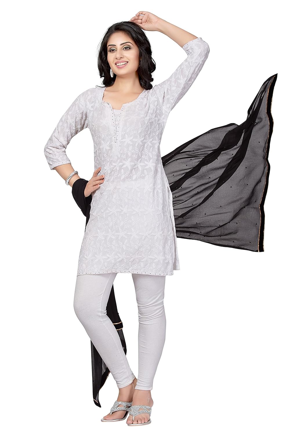 rani saahiba women's chiffon dupatta