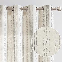jinchan Boho Curtains Linen Curtains for Living
