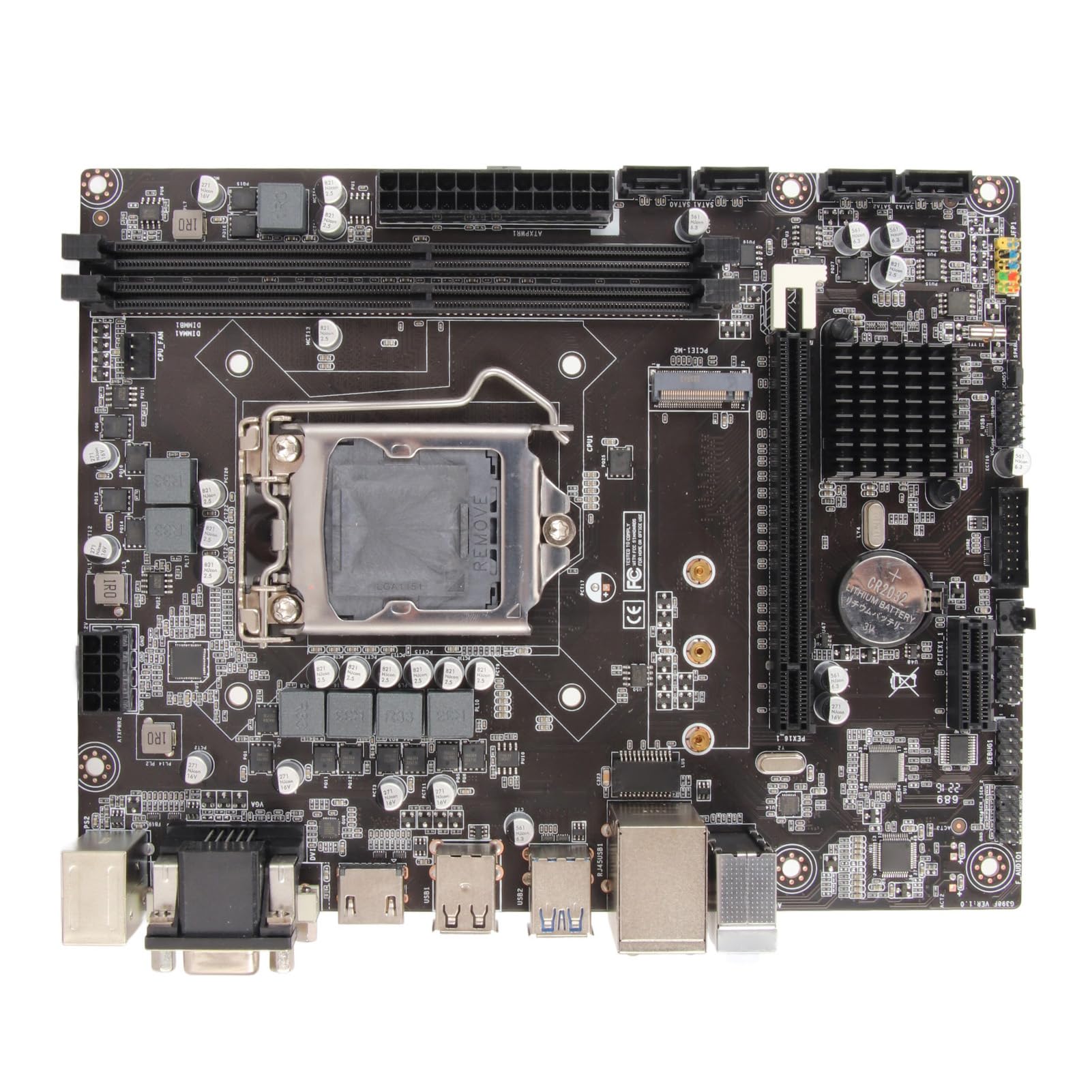 ASHATA H310 LGA 1151 Micro ATX Motherboard, Gaming Motherboard, Support 8 9 Generation for Lvy Bridge for Intel Core LGA1151 Support DDR4 2666 2400 2133 Memory