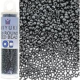 Miyuki Round Seed Bead Size 15/0 8.2g Matte Dark Grey
