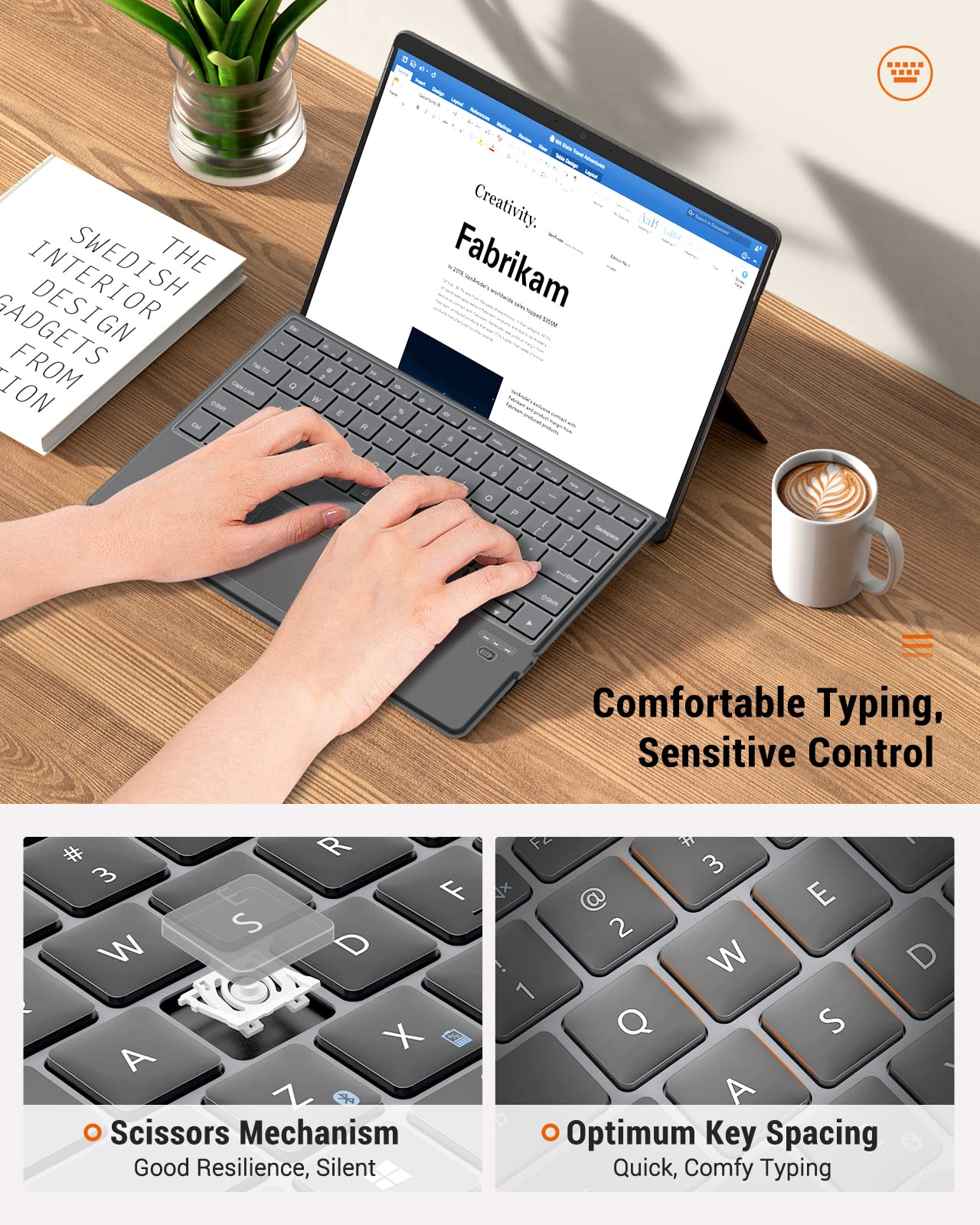 MoKo Type Cover Fits Microsoft Surface Pro 9 & Pro 9 13