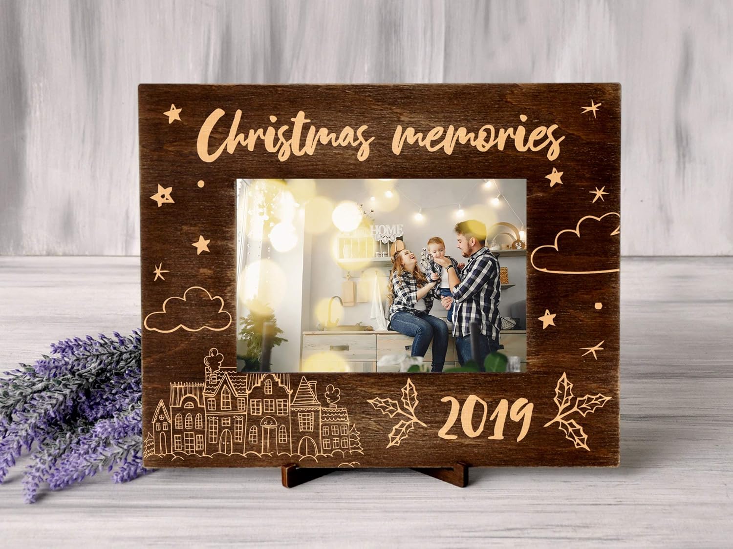 Christmas Picture Frames Christmas Family Gift 2019 Wood Picture Frame