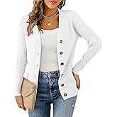 LIENRIDY Women's Knit Cardigan Long Sleeve Button Down Sweater Lightweight Cardigans, S-XL