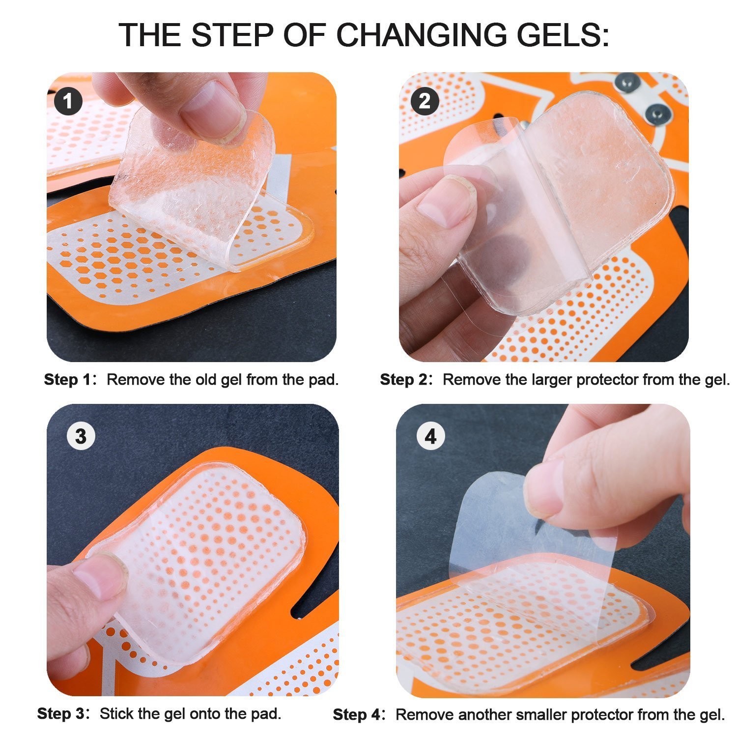 EMS Gel Pad AEDU Abs Trainer Ersatzpad Elektroden Pads für Elektrostimulation und Muskelaufbau 20 Stücke, passen zu allen EMS Trainingsgerät