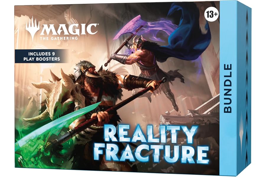 Magic: The Gathering Reality Fracture Bundle | Includes 9 Play Boosters, 30 Lands, 1 Foil Alt-Art Promo Card + Exclusive Accessories