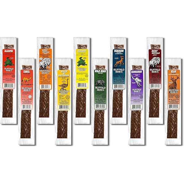 Amazon.com: Buffalo Bob's Wild Game Meat Snacks Variety Pack