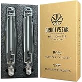 GRUOTVSZAK HPS 1000 Watt Grow Light Bulb E39 60% Increases on RED Spectrum 1950&mu;mol 136000lm Ultra Bloom Flowering High Pressure Sodium 2-Pack