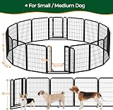 Yaheetech Lightweight Dog Playpen 16 Panels 80cm Fence Exercise Pen Portable view 5
