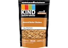 KIND Healthy Grains Clusters, Almond Butter Granola, 10g Protein, Gluten Free, 11 Ounce (Pack of 6)