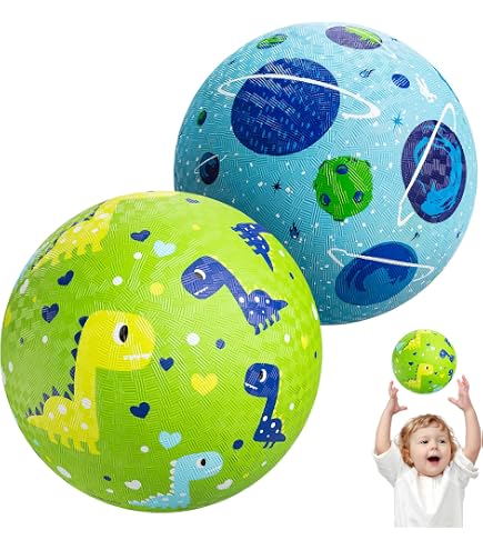 Crocodile Creek Pelota de juegos – Pelota de goma duradera para niños a partir de 3 años – Pelota inflable con rebote para kickball, juegos en interiores y deportes al aire Crocodile Creek Pelota de juegos – Pelota de goma duradera para niños a partir de 3 años – Pelota inflable con rebote para kickball, juegos en interiores y deportes al aire