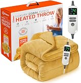Warmer Luxury Heated Throw Blanket with Digital Controller 9 Heat Settings 9h view 1