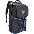 ENHANCE Gaming Laptop Backpack with Universal Console for PS4, PS5 and Computers - Arsenal Hardware Storage for Controllers, Headphones, Games, Mouse - Blue