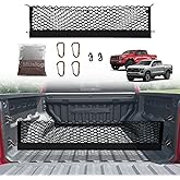 Muslogy Truck Bed Cargo Net Compatible with Chevrolet Colorado & GMC Canyon 2023 2024 Accessories Storage Organizer Pickup Tr
